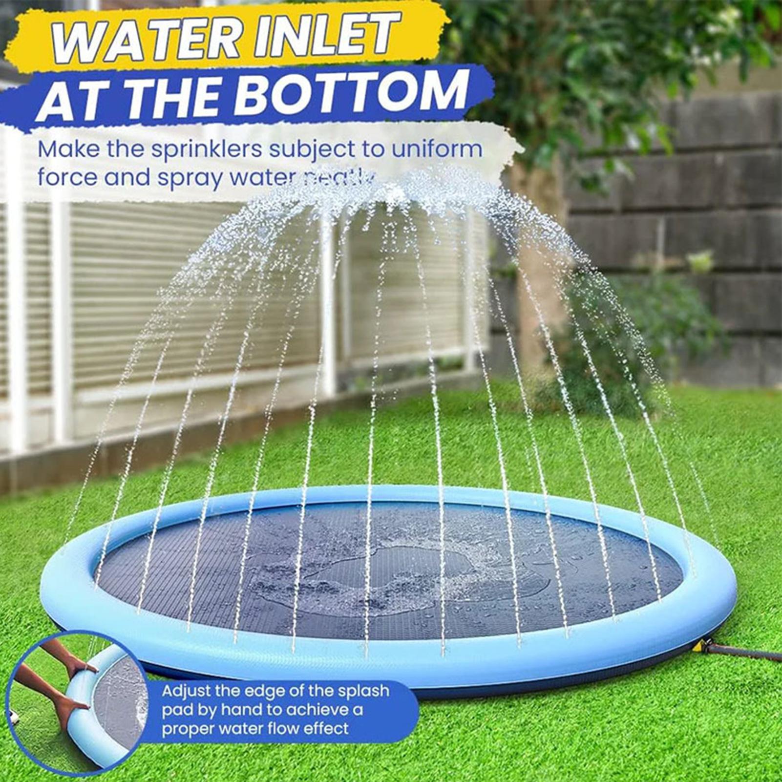 Kids Sprinkler Play Mat with S - مراجعة Sprinkler Splash Pad وسعره