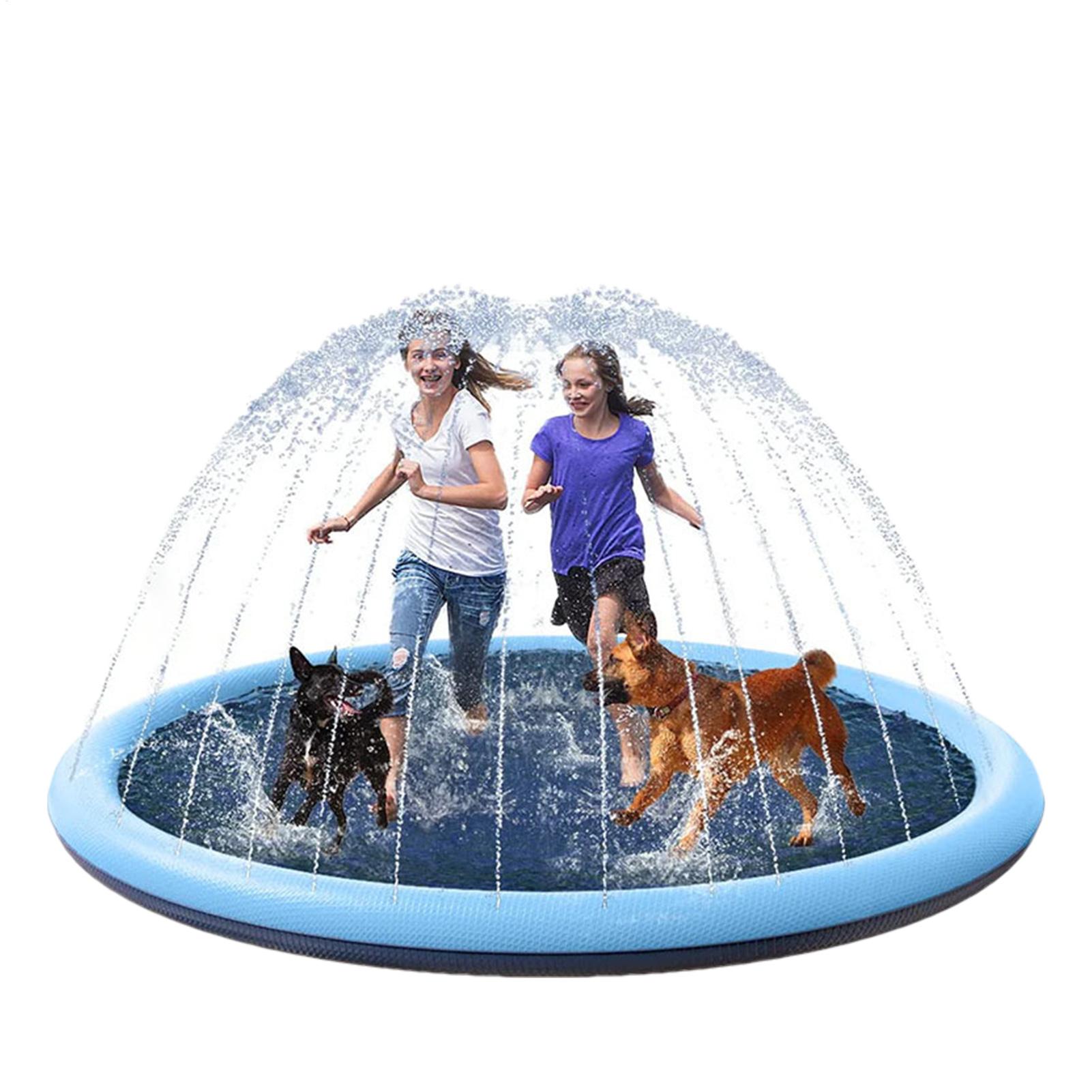 Kids Sprinkler Play Mat with S - مراجعة Sprinkler Splash Pad وسعره