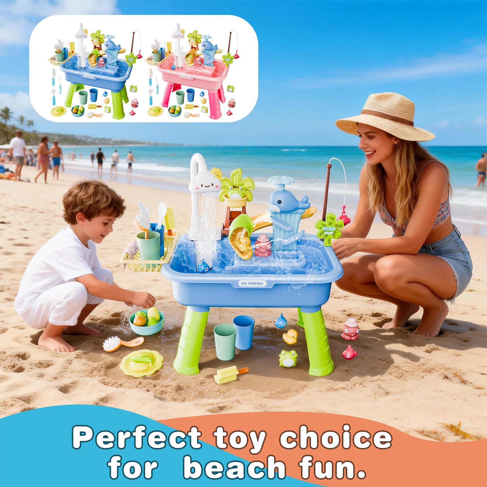 Children's Outdoor Beach Toy T - مراجعة Kids Outdoor Water Play Table وسعره