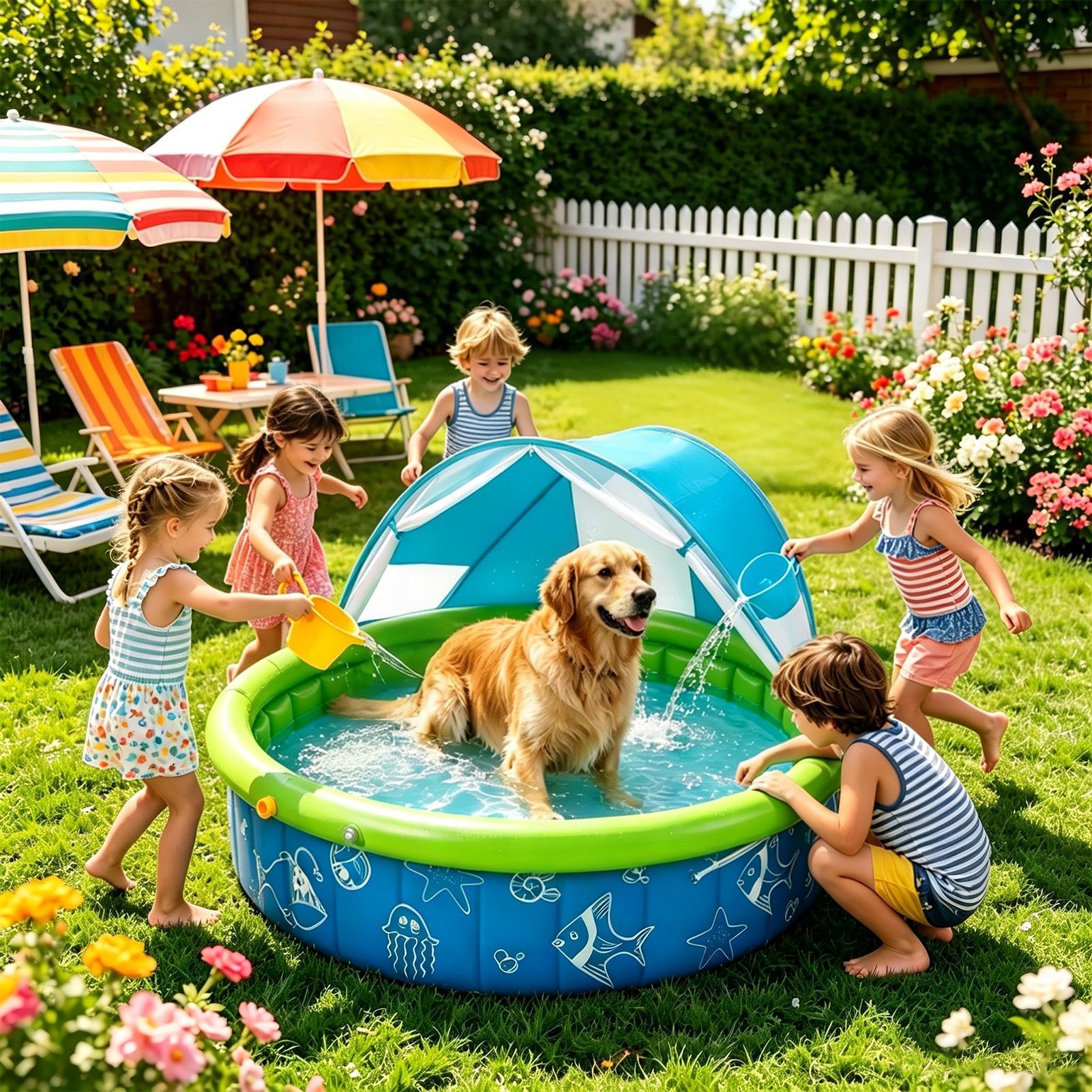 Kids Summer Home Outdoor Swimm - مراجعة Kids Outdoor Yard وسعره