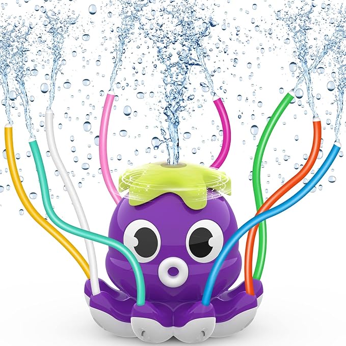 Sprinkler Water Spray Toy Octo - مراجعة Kids Outdoor Yard Tools وسعره