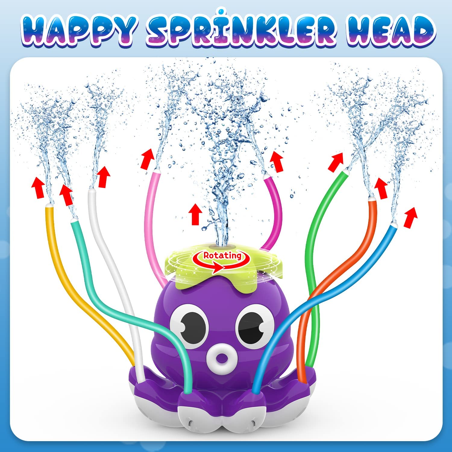 Sprinkler Water Spray Toy Octo - مراجعة Kids Outdoor Yard Tools وسعره