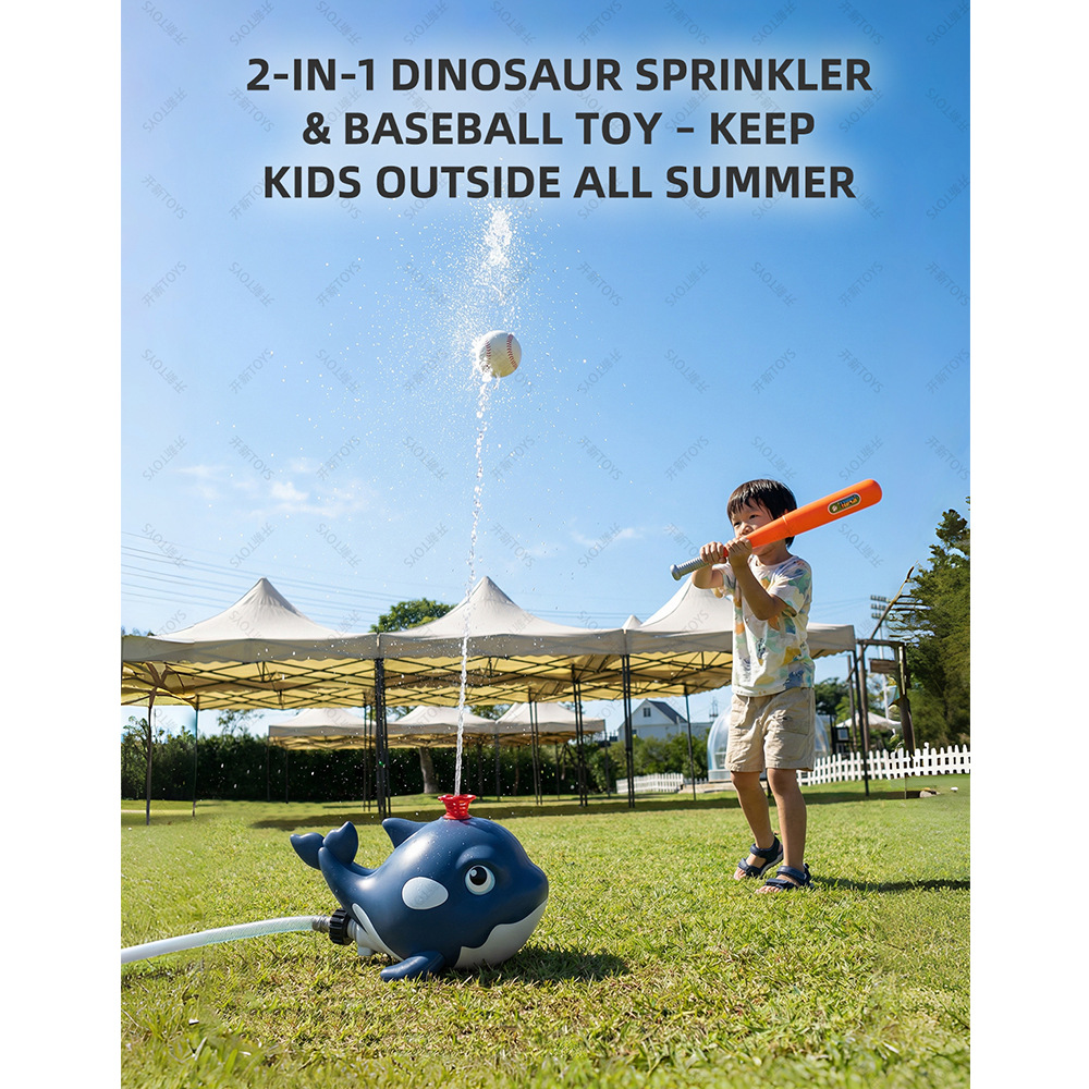 Cartoon Whale Sprinkler Outdoo - مراجعة Kids Outdoor Yard Tools وسعره