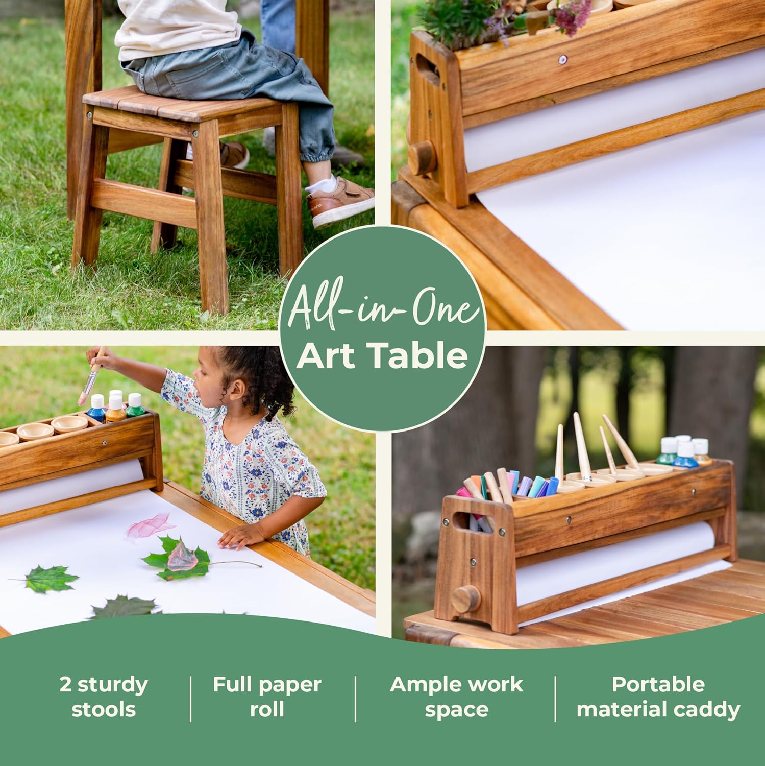 Acadia Outdoor Art Table and S - مراجعة Kids Outdoor Chair And Table وسعره