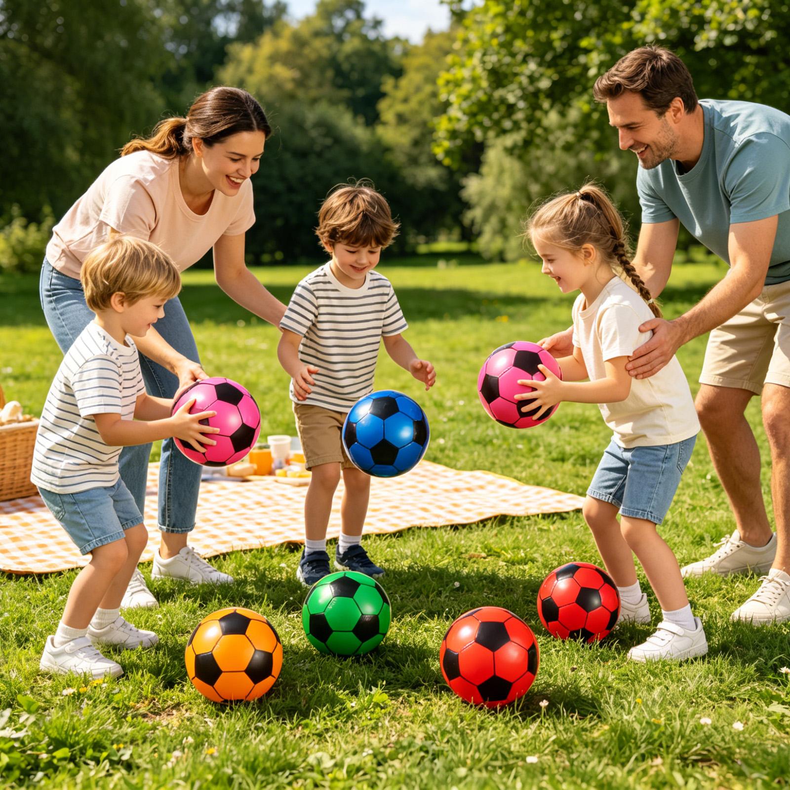 Soccer Ball Inflatable 6 Piece - مراجعة Kids Outdoor Yard وسعره