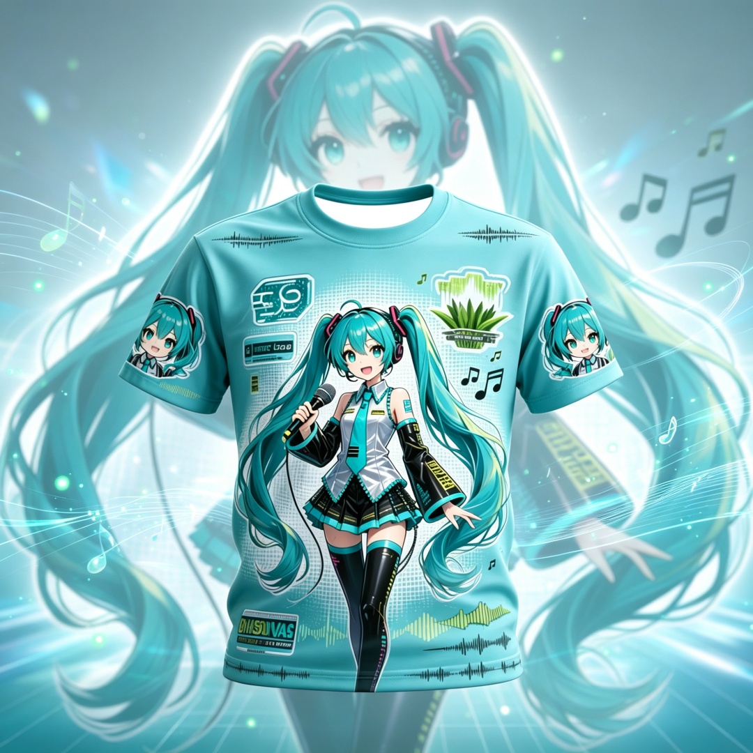 Hatsune Miku Anime Pattern Sum - مراجعة Kids Outdoor Clothing وسعره