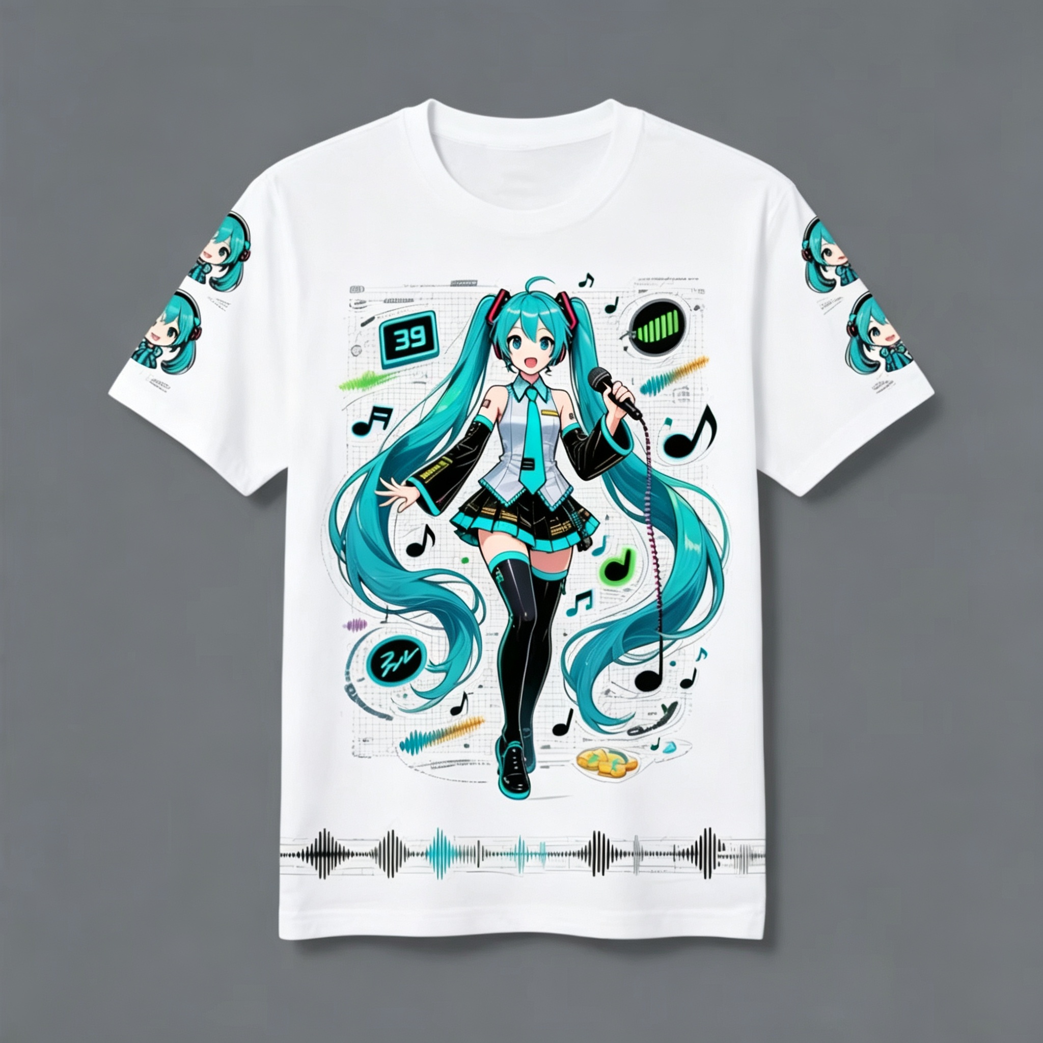 Hatsune Miku Anime Pattern Sum - مراجعة Kids Outdoor Clothing وسعره