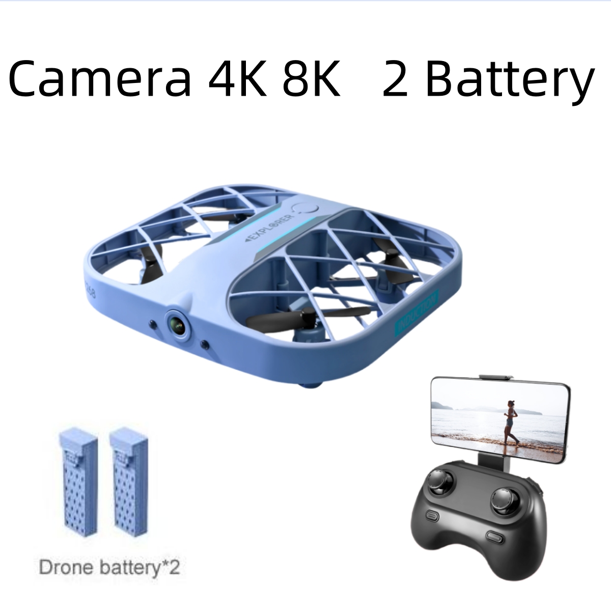 JJRC H107 FPV RC Drone with 2  - مراجعة Kids Outdoor Exercise Equipment وسعره
