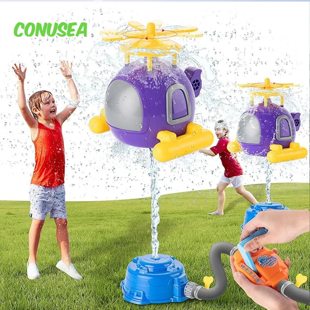Helicopter Sprinkler Water Toy - مراجعة Kids Outdoor Yard Tools وسعره