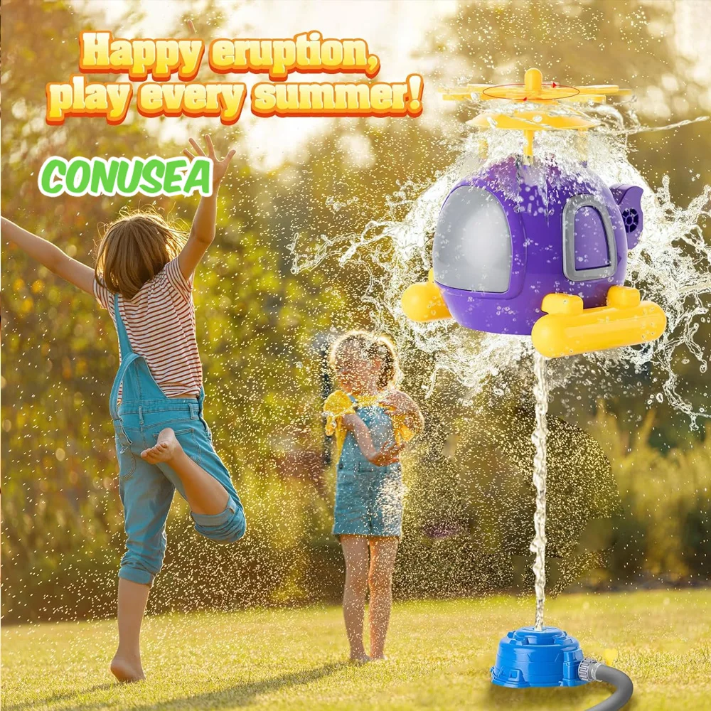 Helicopter Sprinkler Water Toy - مراجعة Kids Outdoor Yard Tools وسعره